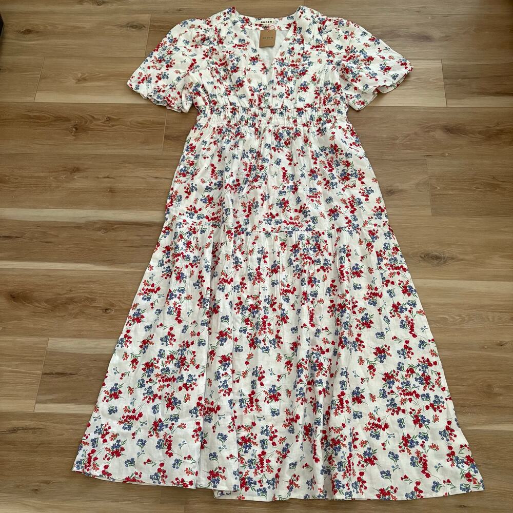 Boden Irene Linen Midi Dress 20/22 LONG